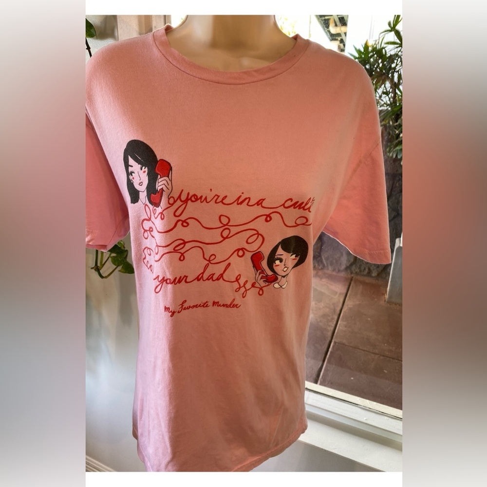 LAST CALL!!! My favorite murder you’re in a cult  100% cotton tee.Next level tee